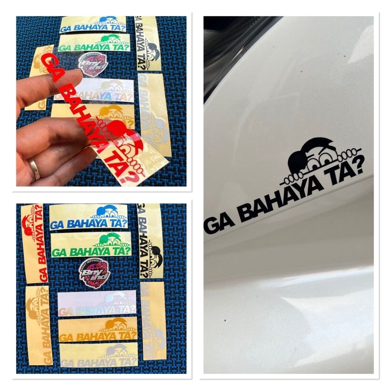 No Dangerous Sticker TA Sticker No Dangerous TA Cutting | Shopee ...