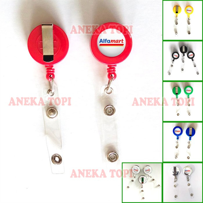 GANTUNGAN Id Card Yoyo Cashier Alfamart Hanger ID Card Holder Logo ...