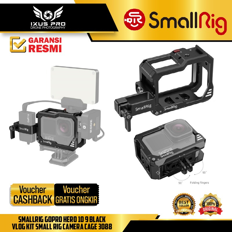 Smallrig GoPro Hero 10 9 Black Kit Small Rig Camera Cage 3088 | Shopee ...
