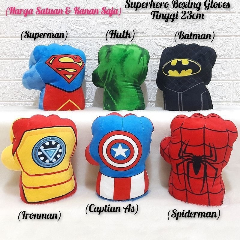 Doll Boxing Gloves/Superhero Boxing Gloves Spiderman/Captain/Hulk