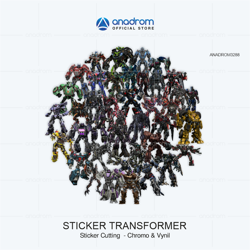 Transformer Character Sticker I Sticker Aesthetic I Anadrom 3288 ...