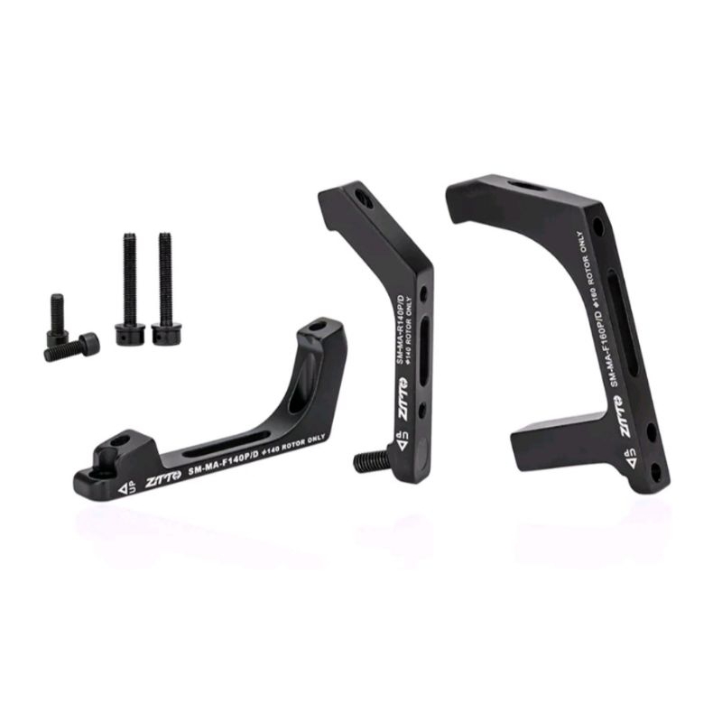 Flat mount to post mount adapter post mount Calipers Installed On The