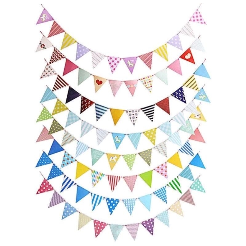 Bunting Birthday Party Decoration flag Triangle banner Party flag ...