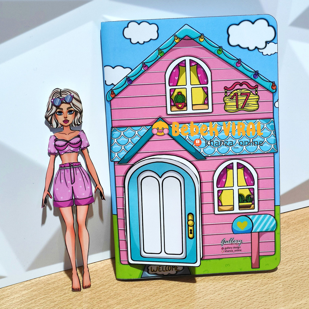 Paper barbie doll best sale house