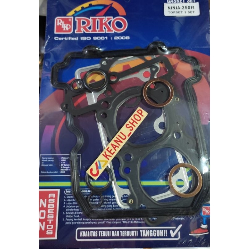 (KEANU) Gasket TOP SET KAWASAKI NINJA GASKET TOP SET NINJA 250 NINJA ...