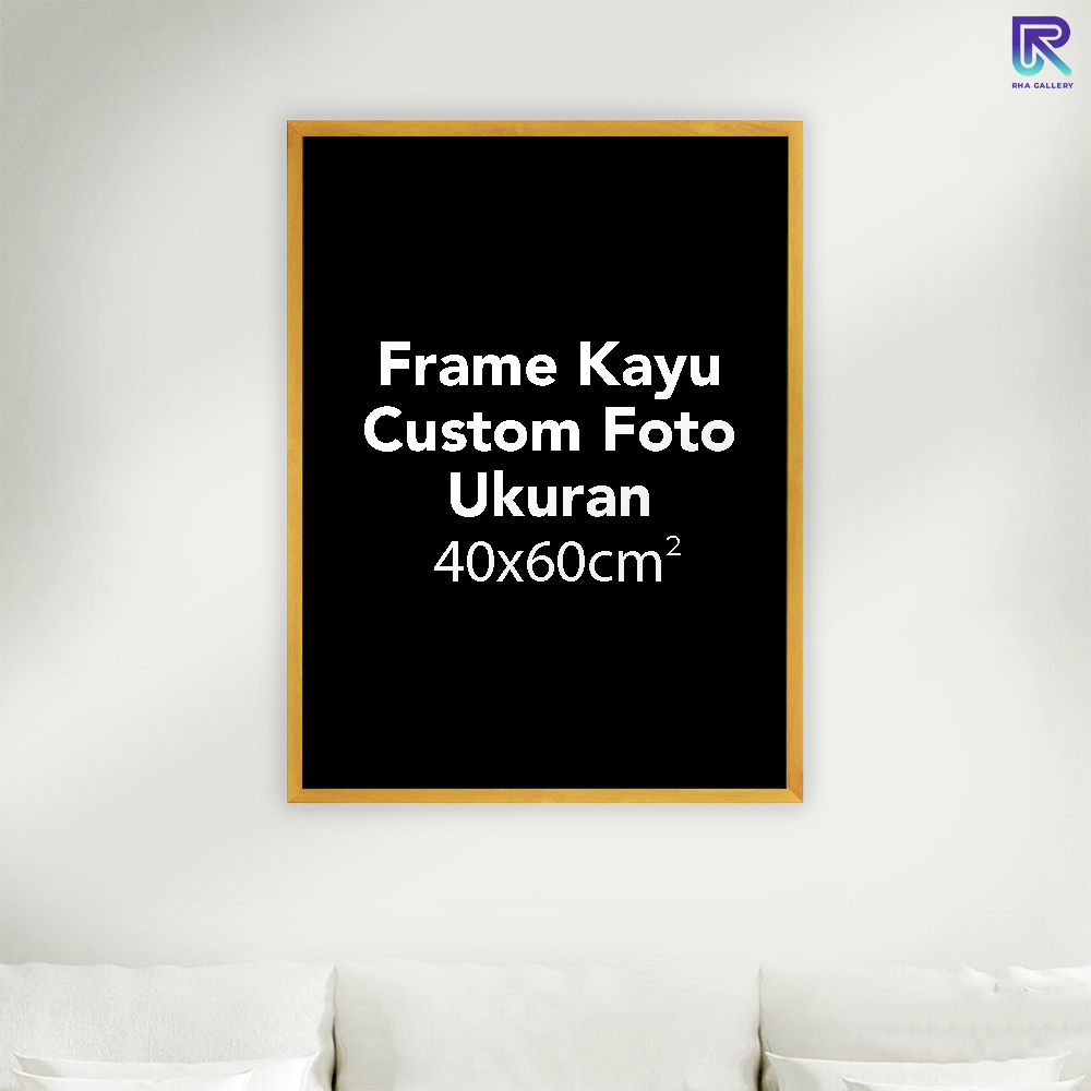 KAYU Rha Wooden Frame 40x60 CUSTOM Photo/Graduation/Family Wall Frame ...