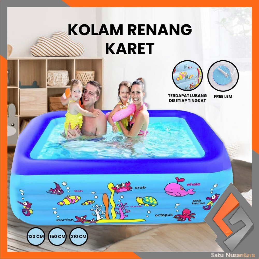 SN-M327 Ocean Rubber Swimming Pool for Children with Bubble Base Family ...