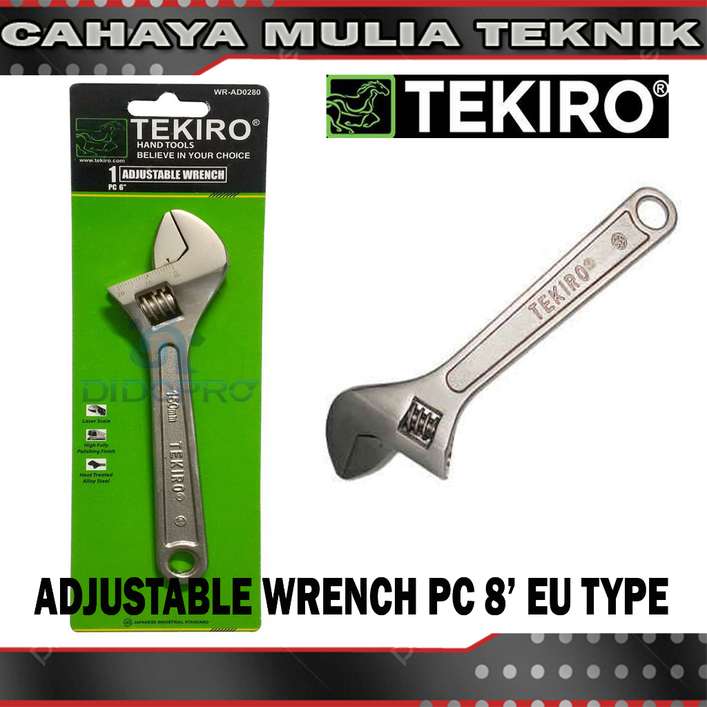 TEKIRO 8'' INCH WRENCH | Shopee Philippines