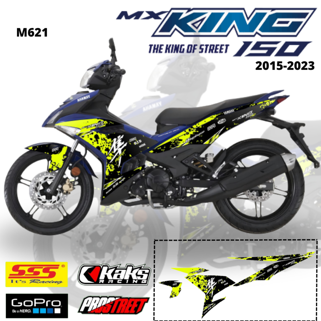 Yamaha MX KING Motorcycle Striping Sticker Trim 150 Years 2015 2016 ...