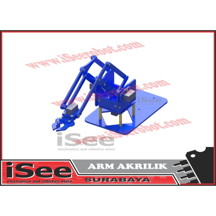 Robot arm acrylic Diy arm acrylic arm arm frame kit for Arduino 4 dof ... image.