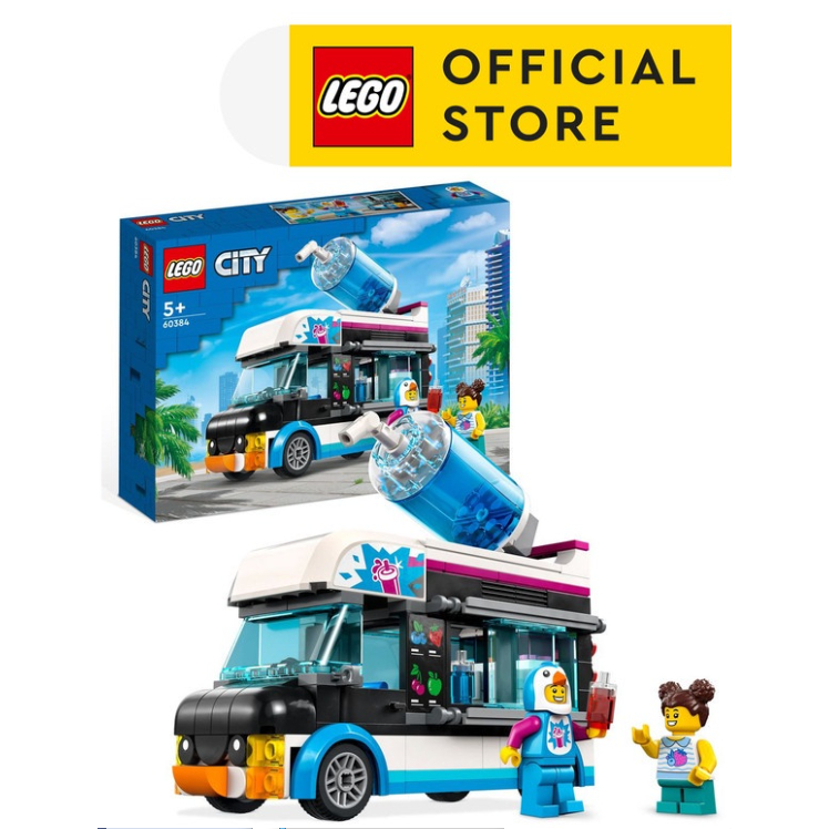 Lego City 60384 Penguin Slushy Van Building Toy Set (194 Pieces ...