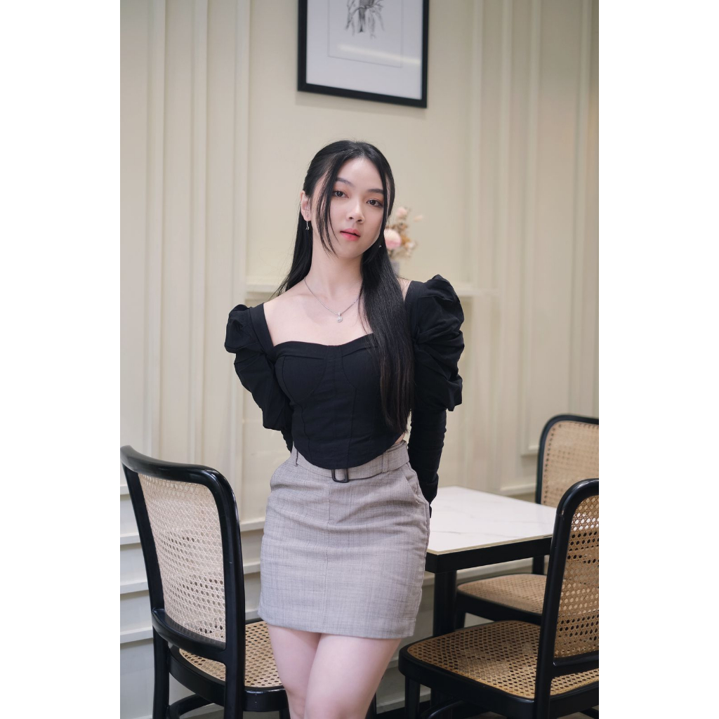 SAF - GENEV crop top long sleeve woman premium / women's long sleeve ...