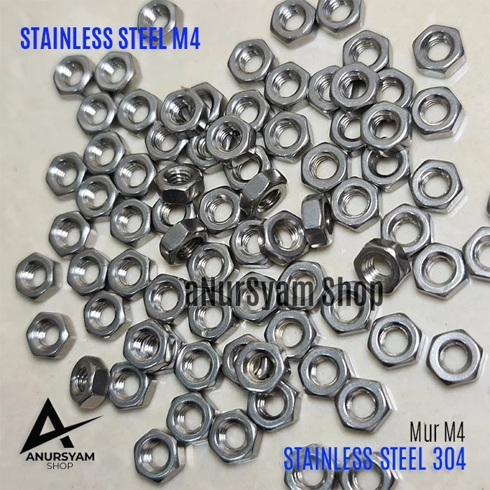 M4 Nuts, 10 Pcs M4 Hex Nut/ | Shopee Philippines