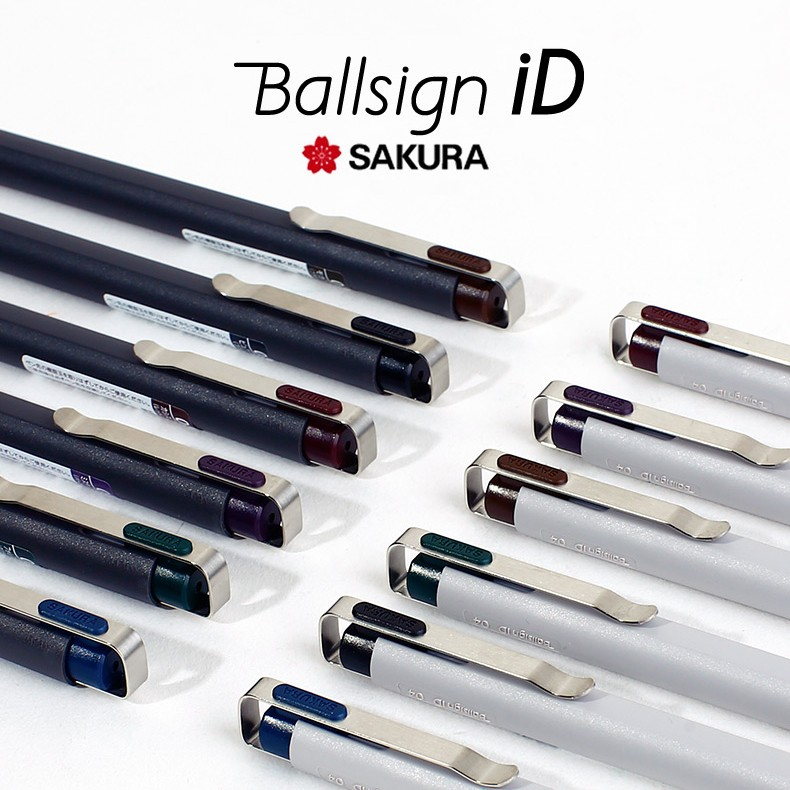 Sakura Ballsign ID Plus Gel Pen Retractable Ballpoint Pen Ink Jel