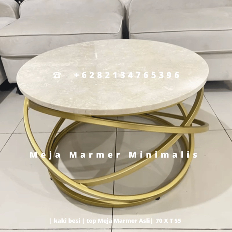 Marble Table Living Room Minimalist aesthetic Modern Marble material