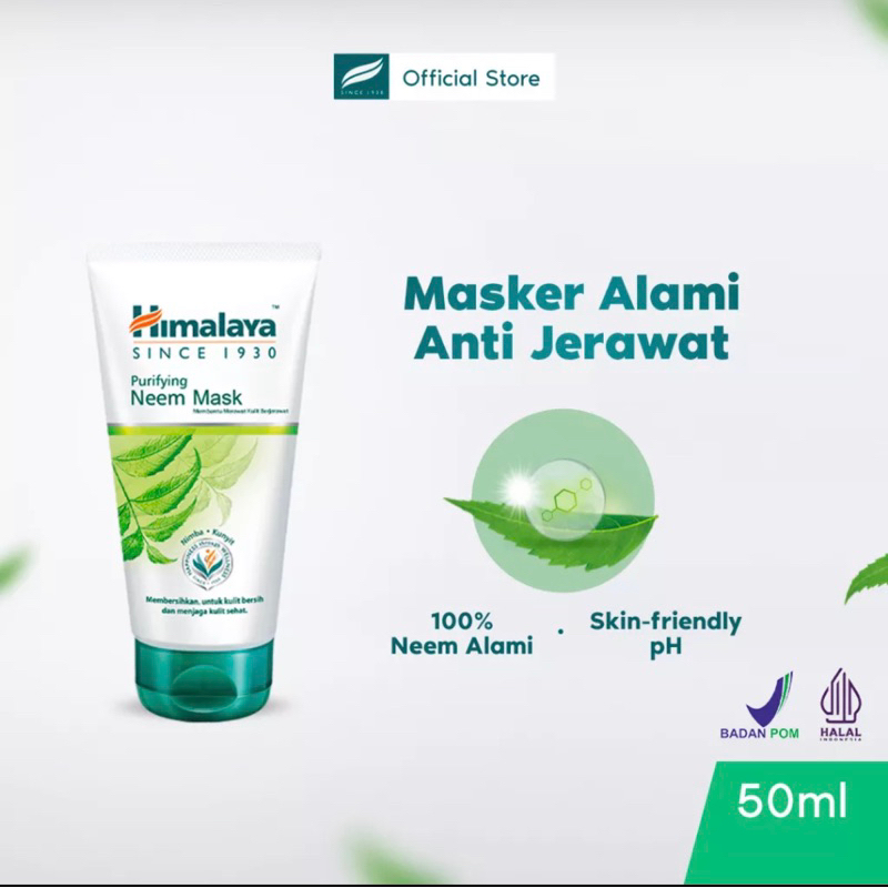(BUY 1 GET 1)HIMALAYA PURIFYING NEEM MASK 50grface MASK For Acne