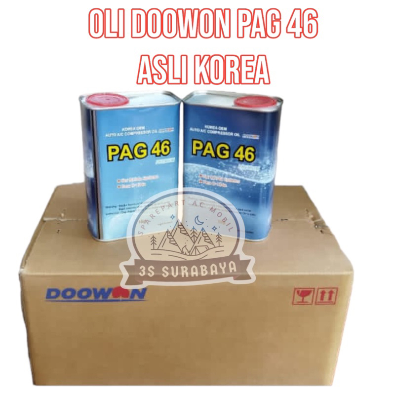 Doowon Pag 46 Compressor Oil 1 Liter Packaging Original Korea Ac Car