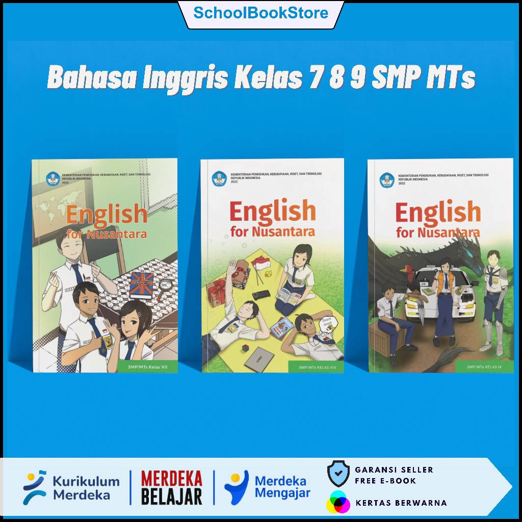 English Textbook Class 7 8 9 Independent Curriculum Learning Kumer ...