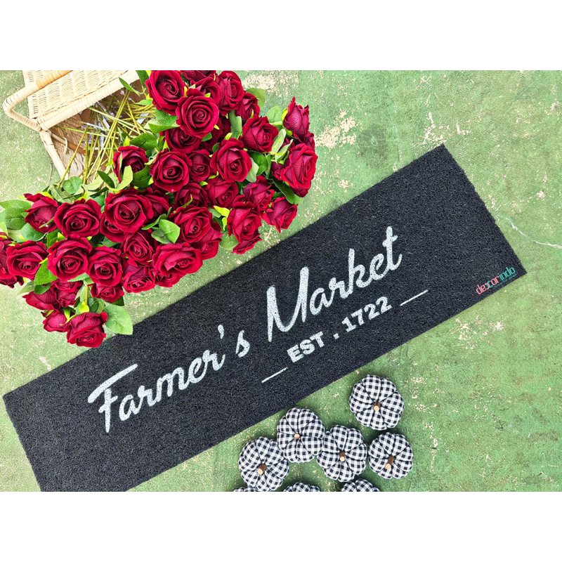 Farmer's Market Mat - Farmer's Market Writing Mat Rug - Farmhouse ...