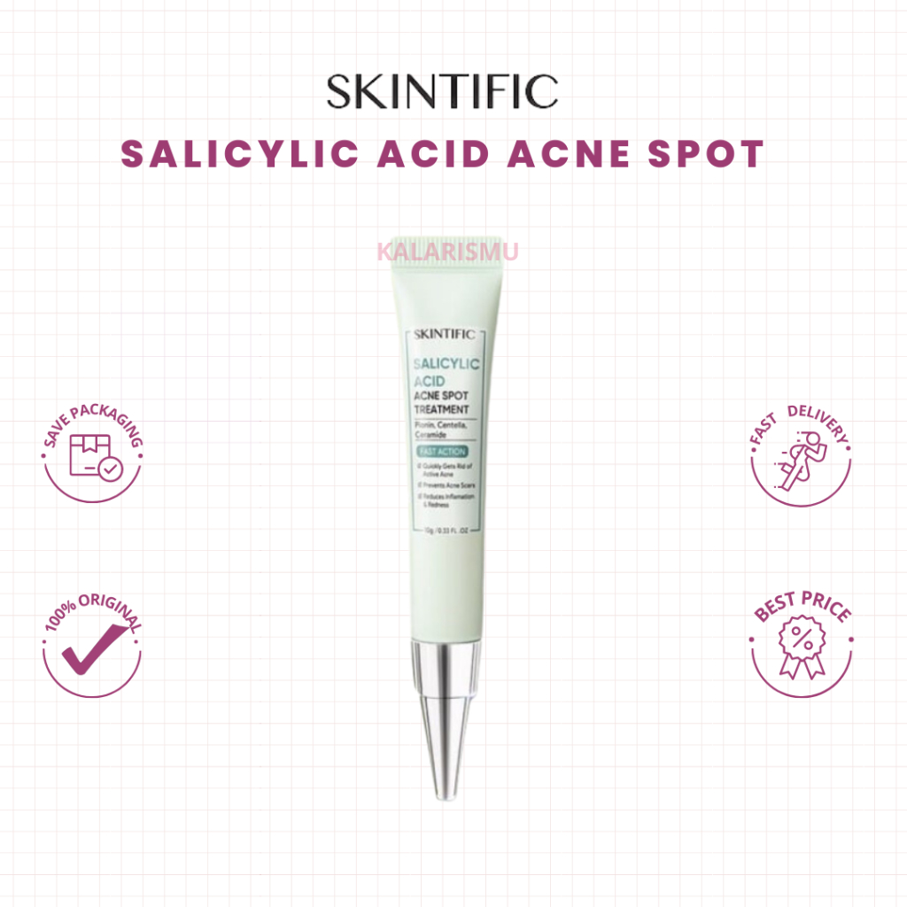Skintific Salicylic Acid Acne Spot Treatment Gel 12 Hours Cure Acne