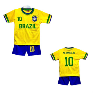 Brazil Football Jersey Neymar 10 2023 for Kids & Boys (4-5 Years)