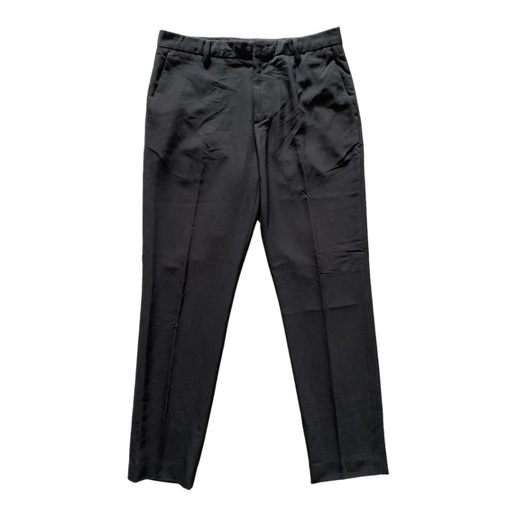 Giordano Men Slim Fit Straight Suit Work Pants Black (3031) Shopee