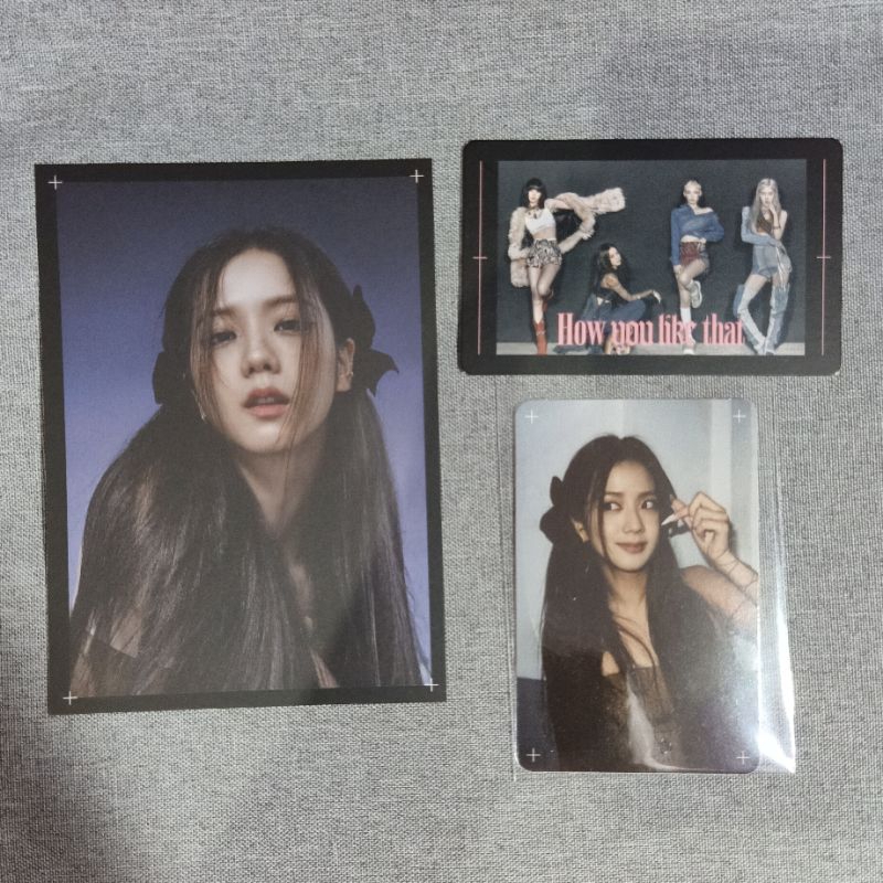 Ready Blackpink Official Hylt How You Like That Pc Jisoo Photocard Vibe Card Postcard Shopee