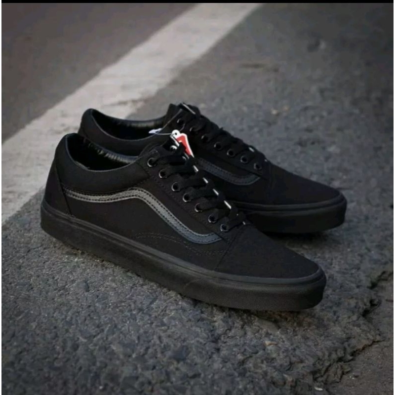 HITAM Vans Shoes/Men's Shoes/Men's Vans/Black Brown Vans/Strap Vans ...