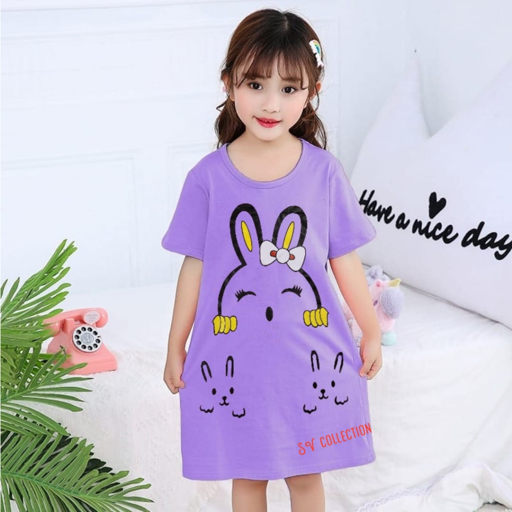 Package contains 6 random pcs of/ Daster for girls aged 2-13 years ...
