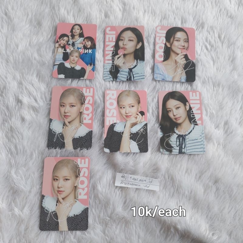 MAWAR (official) Oreo blackpink rose photocard | Bp photocard poca pc ...