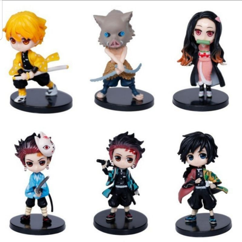 Kimetsu No Yaiba Demon Slayer Chibi Tanjiro Inosuke Zenitsu Nezuko ...