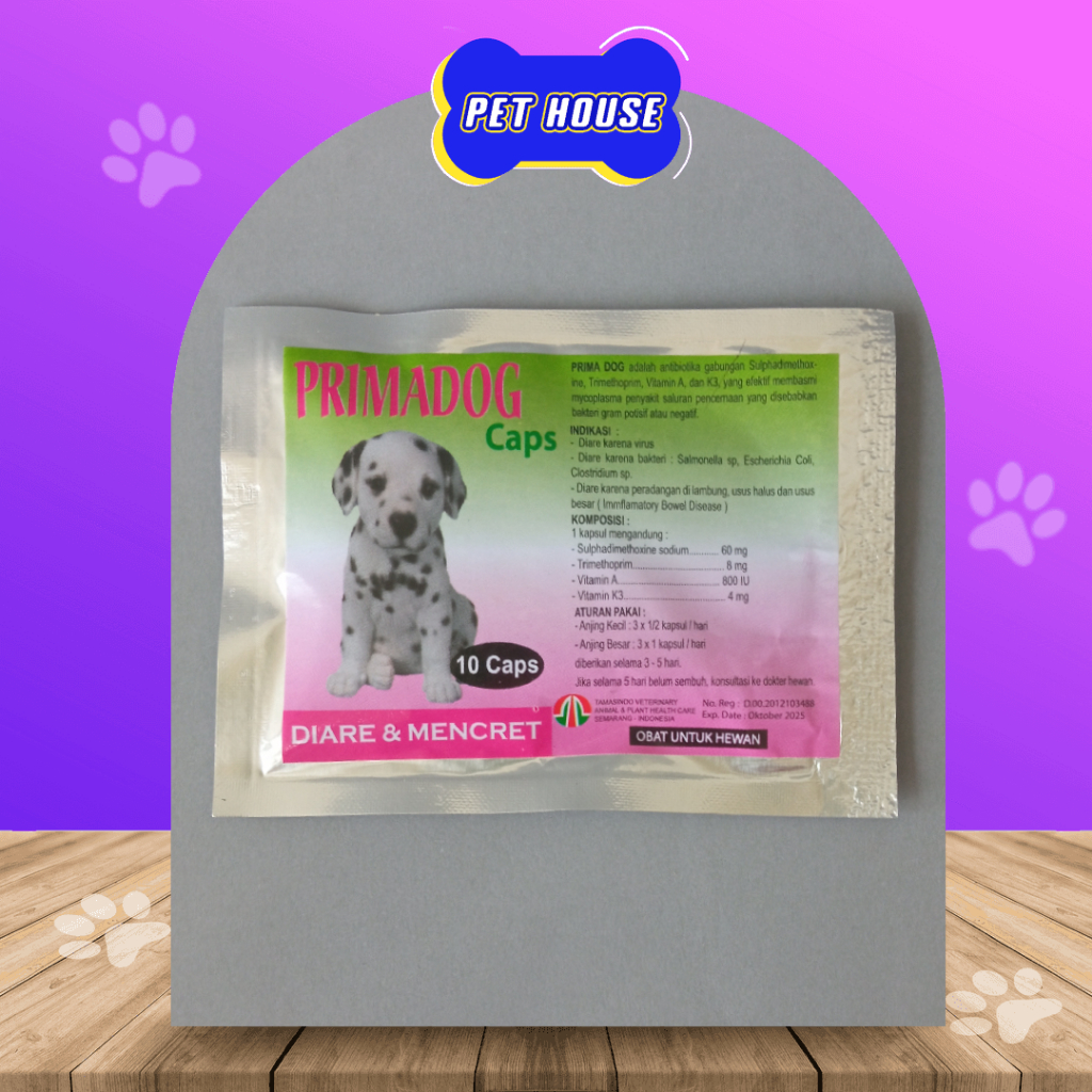 Prima DOG 10 Capsules ANTI Diarrhea In Dogs Capsules Treat Diarrhea