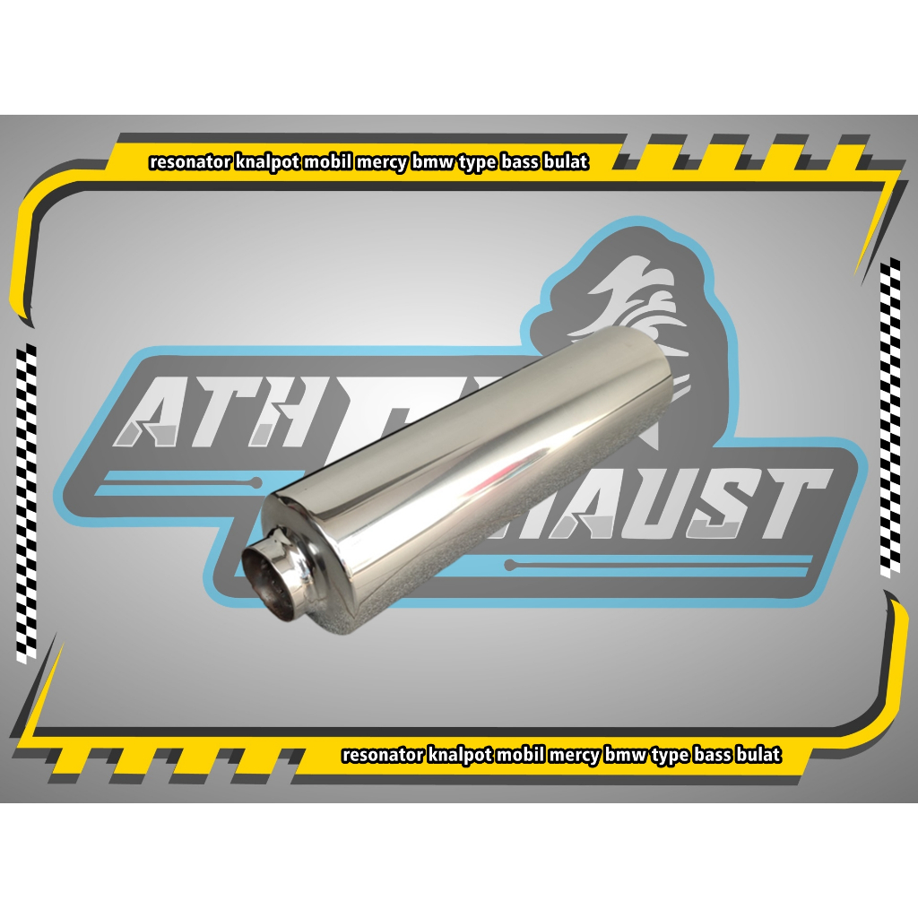 Mercy bmw Car Exhaust resonator type Round bass manual matic stainless steel Shopee Philippines