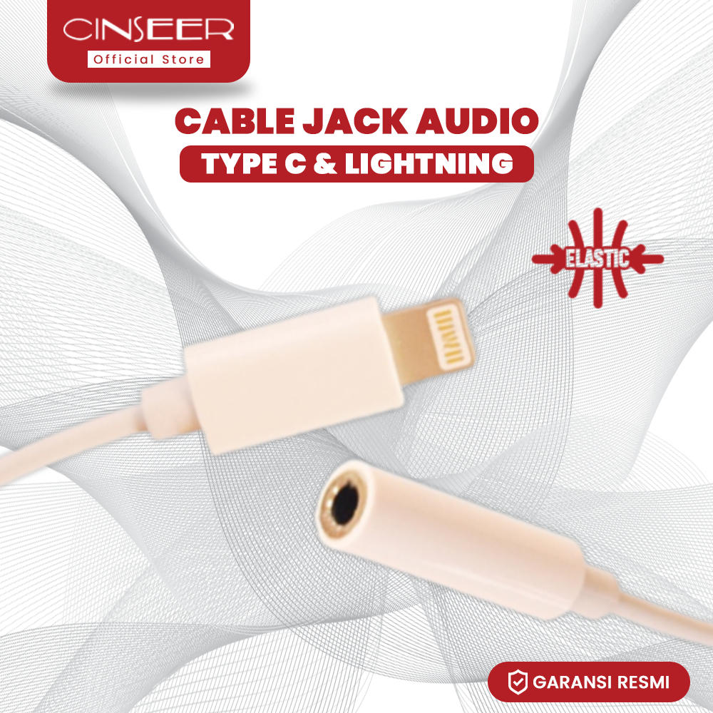 Cinseer lightning connector to 3.5mm For Mobile audio jack adapter