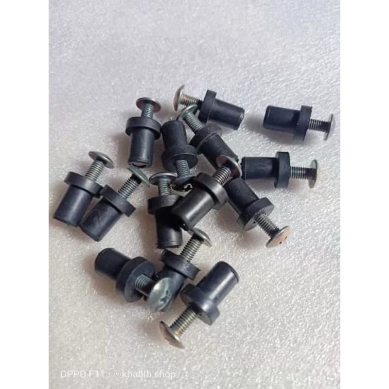 Bolts And Nuts Thick Rubber visor winsield xmax nmax lexi free go r25