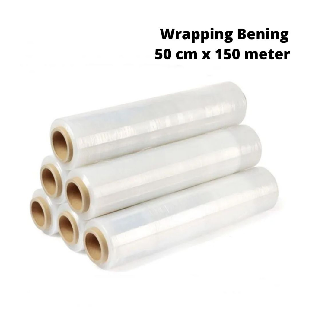 Plastic Wrapping / Clear Stretch Film 50 cm x 150 meters | Shopee ...
