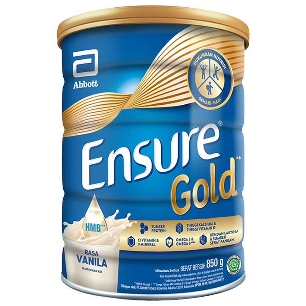 Ensure Gold Vanilla 850gr/Ensure Gold HMB Vanilla 850g Low Lactose