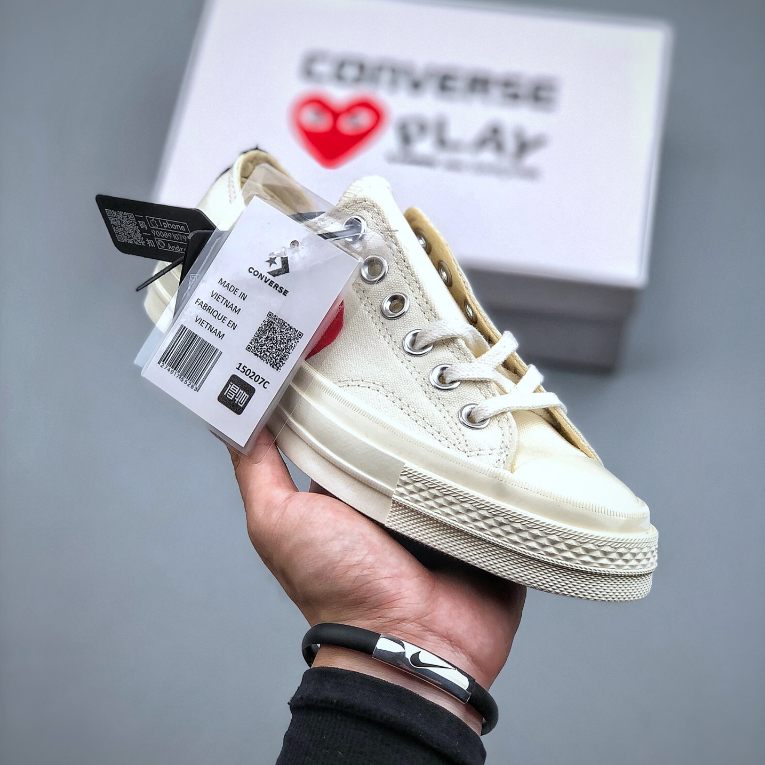 Converse CHUCK TAYLOR ALL STAR 70s OX LOW X CDG WHITE ORIGINAL SEPATU Shopee Philippines