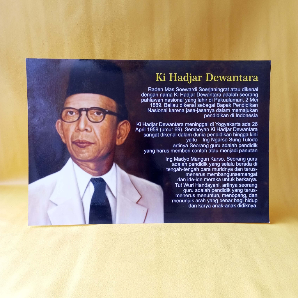 School Poster Education Poster Ki Hadjar Dewantara Poster