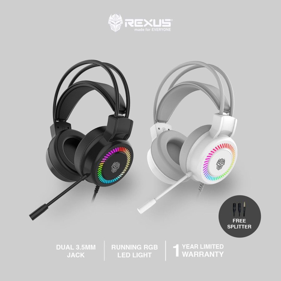 REXUS SH39 GAMING HEADSET FREE SPLITTER | Shopee Philippines