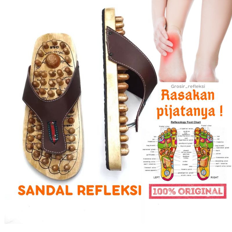 KAYU Acupuncture Reflexology Sandals Health Foot Massage Wooden