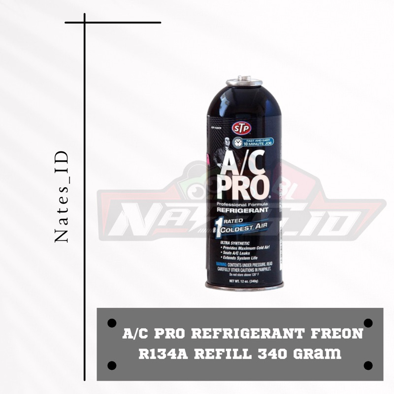 Stp A/C AC PRO REFRIGERANT FREON R134A R134A REFILL 340g 340gram