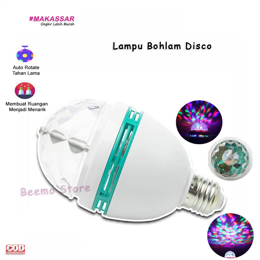 Full Color Rotating Disco Light Party Lamp LED Colorful Disco Party ...