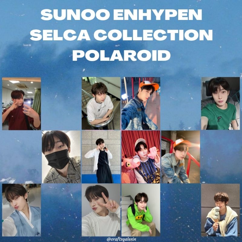 Polaroid Sunoo ENHYPEN SELCA Edition {Premium Quality} | Selca Sunoo ...