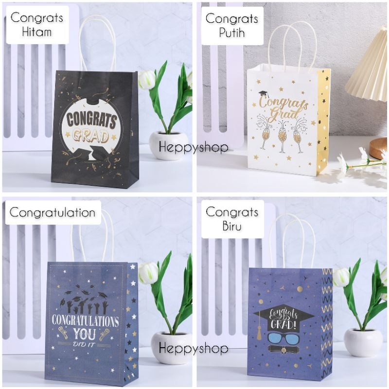 Graduation Paper Bag Graduation Graduation Kraft Gift Paper Bag ...