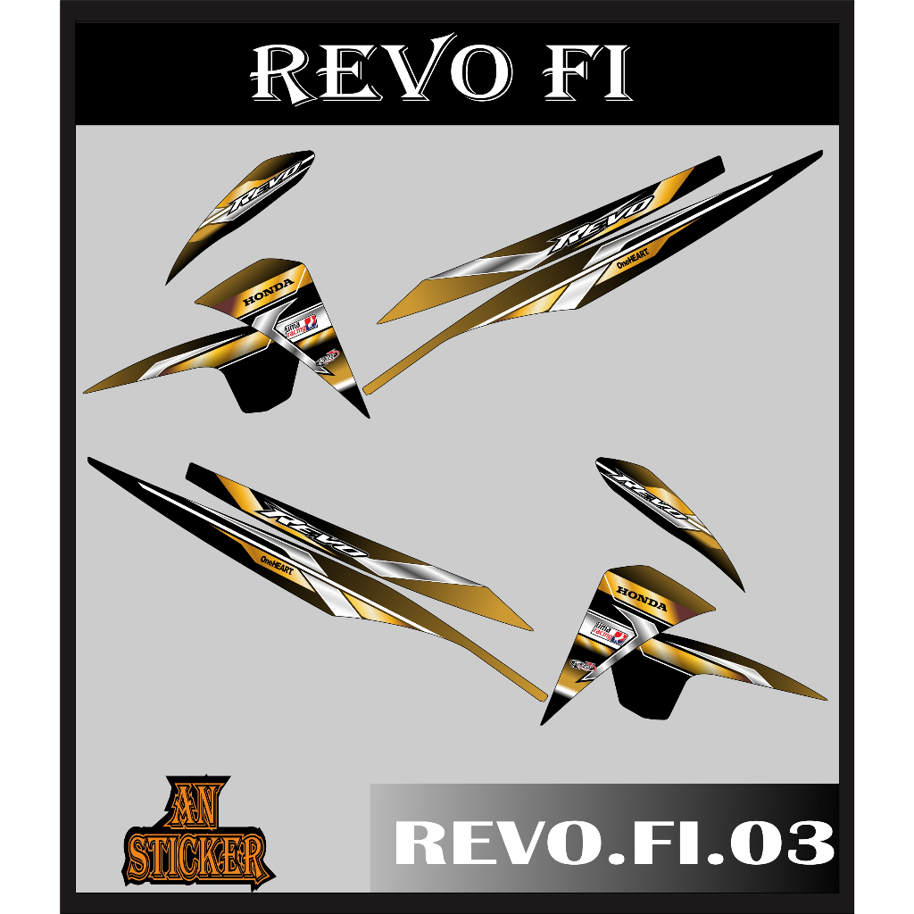 REVO FI Striping - REVO FI Stickers Motorcycle Variation List HONDA ...