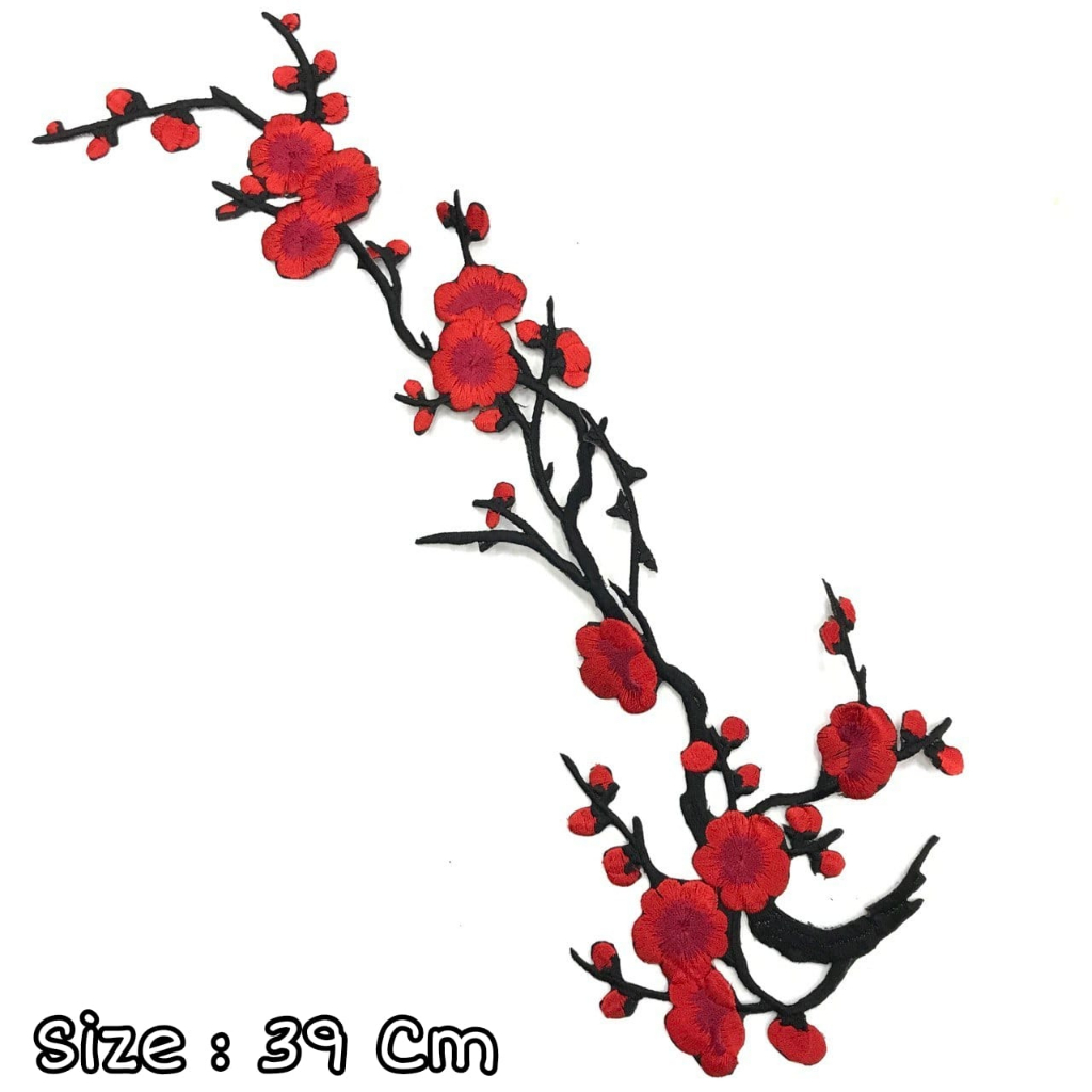 SAKURA IRON PATCH SAKURA EMBROIDERED EMBLEM/ | Shopee Philippines
