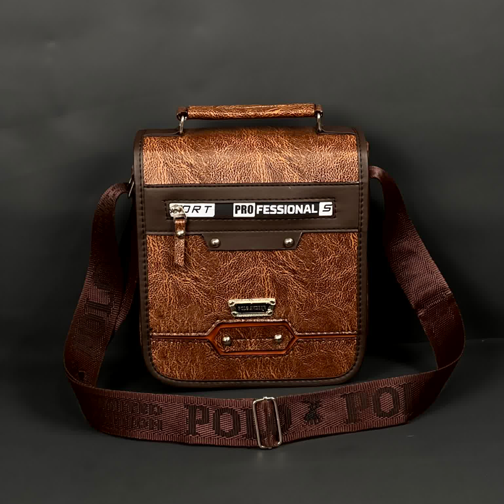 Polo Sling Bag 9"inch PU Leather Original Polo Amstar Slingbag Shopee