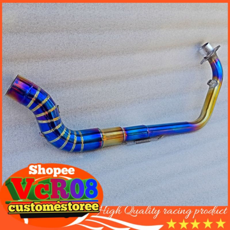 Hi mount Exhaust Pipe RSX150 RS150 RS 150r piping manifold 32mm/moon