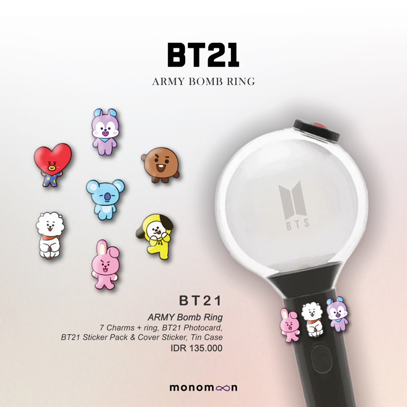 Bt21 ARMYBOMB RING COLLECTION (See Description!) Shopee Philippines